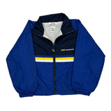 Age 5 Reebok Striped Windbreaker - XS White Polyester