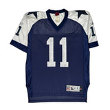 Dallas Cowboys Reebok #11 Williams Football Jersey - Large Blue Nylon