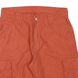 LEVI'S Mens Cargo Orange Cotton Blend Shorts 2XL W36 Casual Pocketed