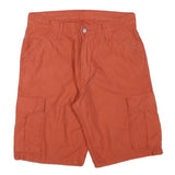 LEVI'S Mens Cargo Orange Cotton Blend Shorts 2XL W36 Casual Pocketed