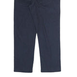 CALVIN KLEIN Mens Cotton Blend Navy Slim Straight Trousers W30 L30 Classic Zip