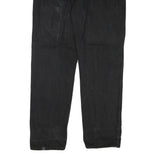WRANGLER Mens Jeans Black Regular Straight Denim W38 L33 Zip Closure