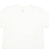 CALVIN KLEIN Mens White Plain T-Shirt M Short Sleeve Crew Neck Minimal Logo