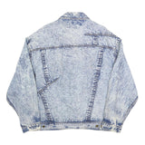 ZANTOS Womens Blue Denim Jacket L Cotton Classic Button Closure Casual Outerwear