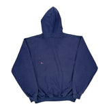 K132 Carhartt Hoodie - Large Navy Cotton Blend