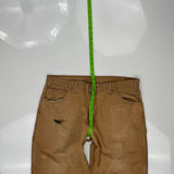 Carhartt Carpenter Trousers - 36W 25L Brown Cotton