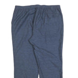 Womens Relaxed Linen Blend Blue Straight Leg Trousers W40 L30 Comfortable Casual