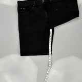 Lee Denim Shorts - 36W 10L Black Cotton