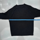 Timberland Ribbed Knit Sweater - Large Black Cotton