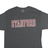 CHAMPION Mens Grey Stanford Graphic T-Shirt L Short Sleeve Crew Neck Cotton