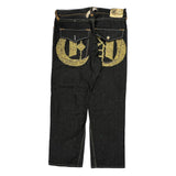 Coogi Graphic Jeans - 38W 32L Black Denim