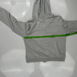 Nike Hoodie - Large Grey Cotton Blend
