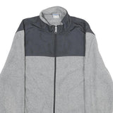 STARTER Mens Grey & Black Polyester Zip Jacket M Casual Track Sportswear