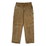 Carhartt Double Knee Carpenter Trousers - 32W 30L Brown Cotton