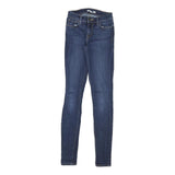 LEVI'S 710 Womens Jeans Blue Slim Skinny Denim Medium W23 L31 Stretch Zip