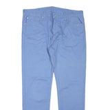 LEVI'S Mens Cotton Blend Blue Slim Straight Trousers W38 L32 Casual Wear