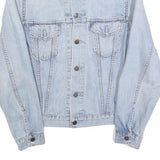 LEVI'S Womens Blue Denim Jacket M Cotton Button Closure Classic Fit Casual