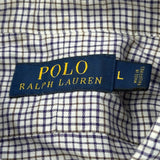 Polo By Ralph Lauren Checked Shirt - Large Blue Cotton