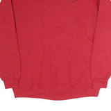 LEE Mens Red Kennard Paw Print Crew Neck XL Sweatshirt Casual Cotton Pullover