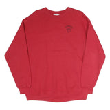 LEE Mens Red Kennard Paw Print Crew Neck XL Sweatshirt Casual Cotton Pullover