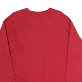 LEE Mens Red Kennard Paw Print Crew Neck XL Sweatshirt Casual Cotton Pullover