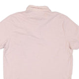 TOMMY HILFIGER Mens Pink Polo Shirt L Cotton Short Sleeve Buttoned Pocket