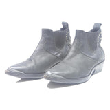 ZADIG & VOLTAIRE Womens Leather Chelsea Boots Black UK 3 Stylish Studded Detail