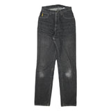 ARMANI JEANS Womens Jeans Black Regular Straight Denim Medium W24 L30 Classic