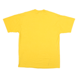 JERZEES Mens Yellow North Anderson Wildcats Elementary Graphic T-Shirt L Short