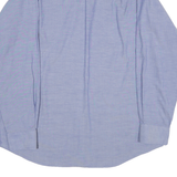 TOMMY HILFIGER Mens Blue Plain Shirt XL Cotton Blend Classic Button Collar