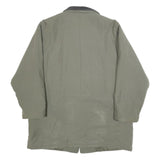 NEWPORT Womens Green & Grey Zip Jacket L Polyester Blend Plain Stylish Comfort