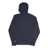 CHAMPION Mens Navy Pullover Hoodie S Cotton Blend Casual Logo Sweatshirt
