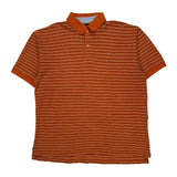 Tommy Hilfiger Striped Polo Shirt - XL Orange Cotton