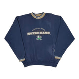 Notre Dame Fighting Irish Starter College Sweatshirt - Large Blue Cotton