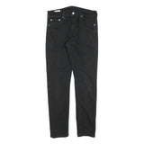 LEVI'S 512 Tapered Mens Jeans Black Slim Tapered Denim W30 L29 Zip Cotton Blend