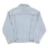 GOLDEN CYCLE Mens Blue Denim Jacket M Cotton Blend Button Closure Classic Fit