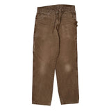Dickies Carpenter Pants - 33W 34L Brown Cotton