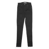 LEVI'S 721 High Rise Skinny Womens Jeans Black Slim Skinny Denim Medium W24 L30