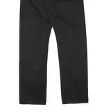 LEVI'S Mens Cotton Blend Black Regular Straight Trousers W33 L32 Classic Zip