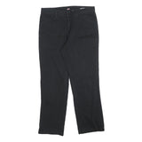 DICKIES Womens Cotton Blend Black Relaxed Straight Trousers W30 L28 Workwear