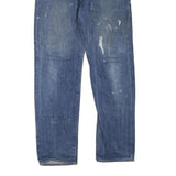 CARHARTT Mens Regular Fit Blue Denim Jeans W34 L32 Classic Zip Closure Workwear