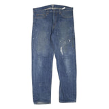 CARHARTT Mens Regular Fit Blue Denim Jeans W34 L32 Classic Zip Closure Workwear