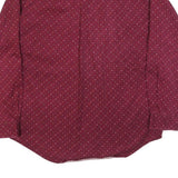 CHEROKEE Mens Maroon Shirt L Cotton Blend Button-Down Pocket Long Sleeve