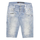 CIPO AND BAXX Mens Shorts Blue Casual Denim 2XL W36 Cotton Blend