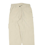 HS Womens Beige Regular Fit Straight Leg Trousers W26 L29 Polyester Blend Zip