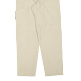 HS Womens Beige Regular Fit Straight Leg Trousers W26 L29 Polyester Blend Zip