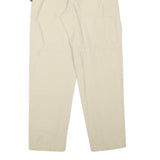 HS Womens Beige Regular Fit Straight Leg Trousers W26 L29 Polyester Blend Zip