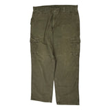 Carhartt Cargo Trousers - 38W 32L Green Cotton