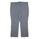JACK WOLFSKIN Womens Regular Grey Trousers W40 L30 Zip Outdoor Activewear