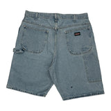 Dickies Denim Shorts - 36W 10L Light Wash Denim